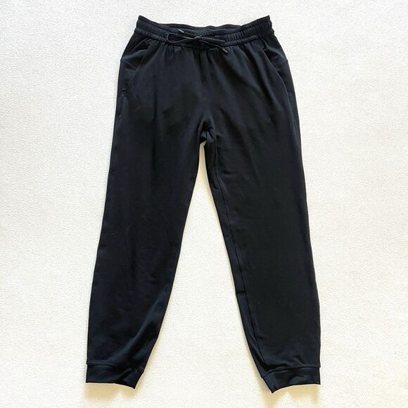 Lululemon Soft Jersey Classic Fit Mid Rise Jogger Black First Release Pant 4 - Picture 1 of 8